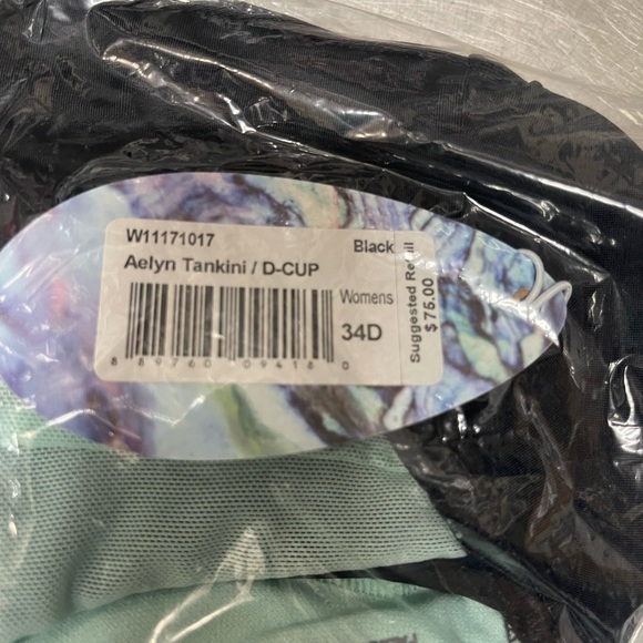 Prana Aelyn Tankini D-Cup Black 34D W11171017 - Picture 4 of 5